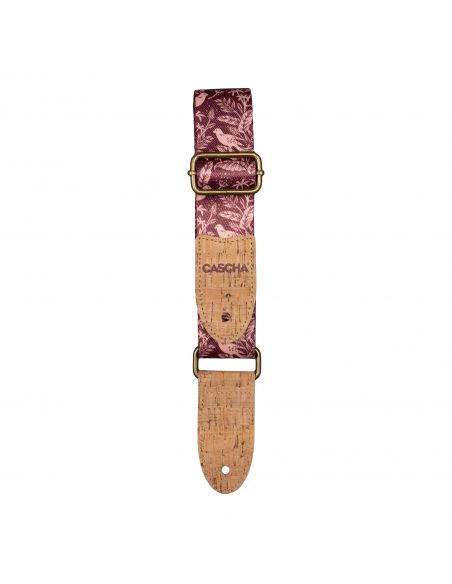 Ukulele strap Cascha Vegan - Mauve Birds CUS-VC1