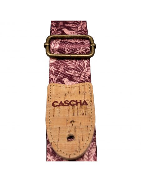 Ukulele strap Cascha Vegan - Mauve Birds CUS-VC1