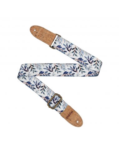 Diržas ukulelei Cascha Vegan - Blue Twigs CUS-VC3