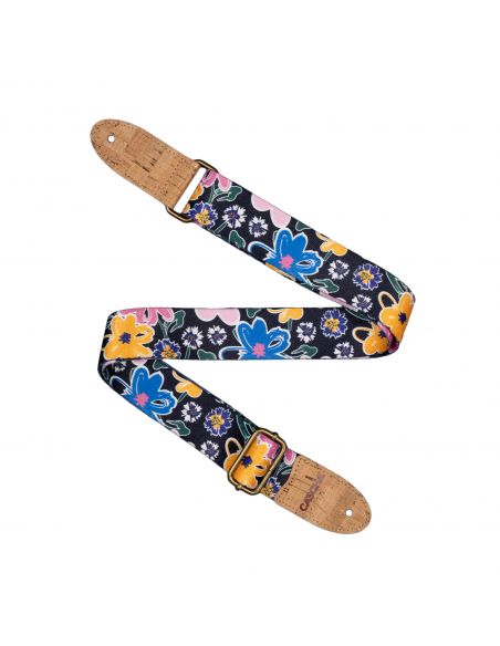 Ukulele strap Cascha Vegan - Floral Sketch CUS-VC5