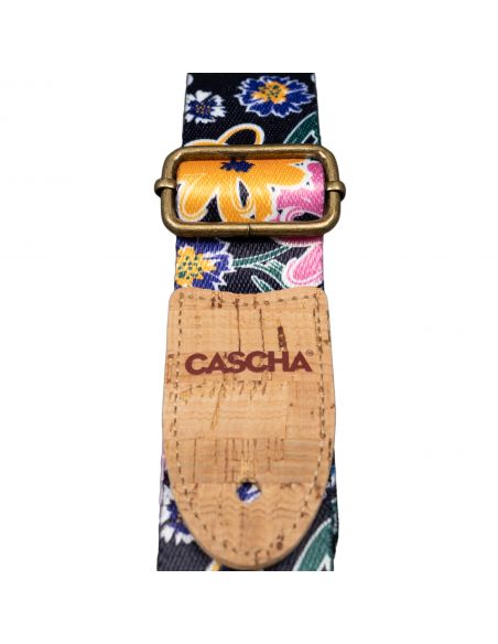 Ukulele strap Cascha Vegan - Floral Sketch CUS-VC5