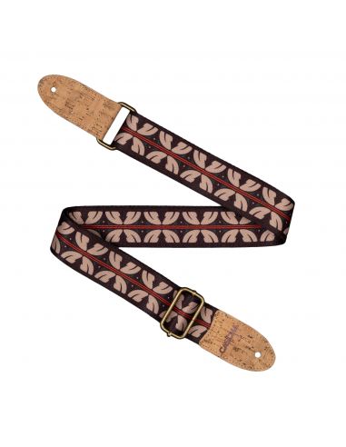 Ukulele strap Cascha Vegan - Ethnic Red Stripes CUS-VC10