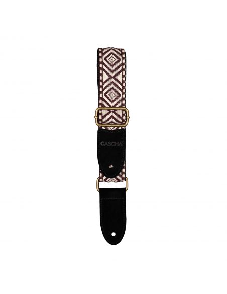 Ukulele strap Cascha Jacquard - Ethnic Brown CUS-JW6