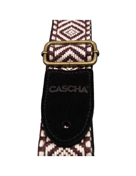 Diržas ukulelei Cascha Jacquard - Ethnic Brown CUS-JW6