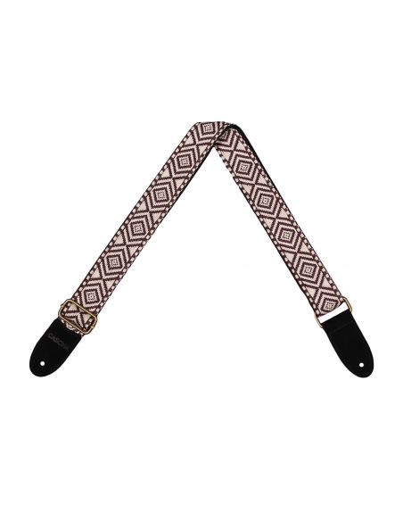 Ukulele strap Cascha Jacquard - Ethnic Brown CUS-JW6