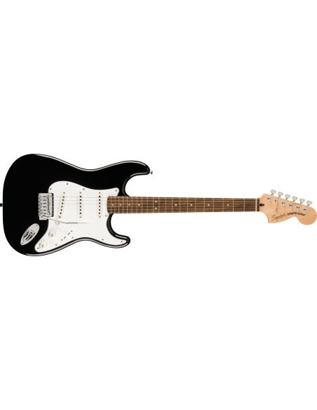 Electric guitar pack Fender Affinity Strat + Mustang Micro + HD9, black