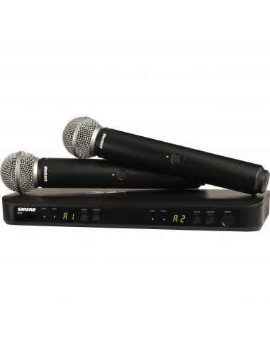 2 bevielių mikrofonų sistema Shure BLX288E/SM58-K14