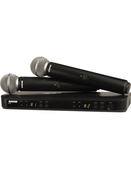 2 bevielių mikrofonų sistema Shure BLX288E/SM58-K14