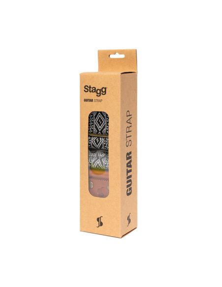 Guitar strap Stagg SWO-LOS-BLK