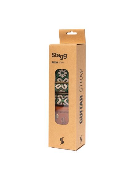 Guitar strap Stagg Tiare SWO-LOS-GREEN