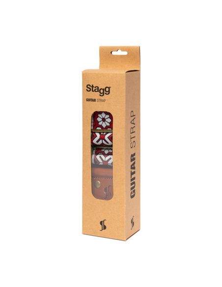 Guitar strap Stagg Tiare SWO-LOS-RED