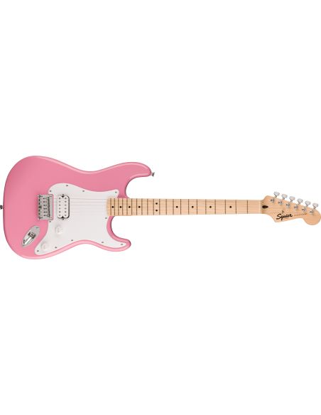 Electric guitar Fender Squier Sonic Stratocaster HT H Flash Pink