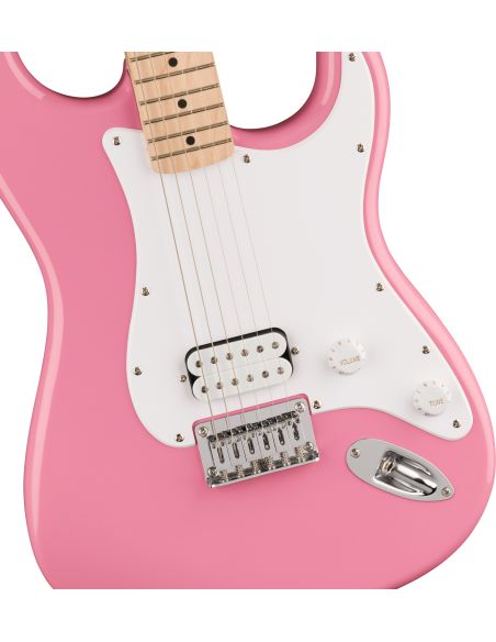 Electric guitar Fender Squier Sonic Stratocaster HT H Flash Pink