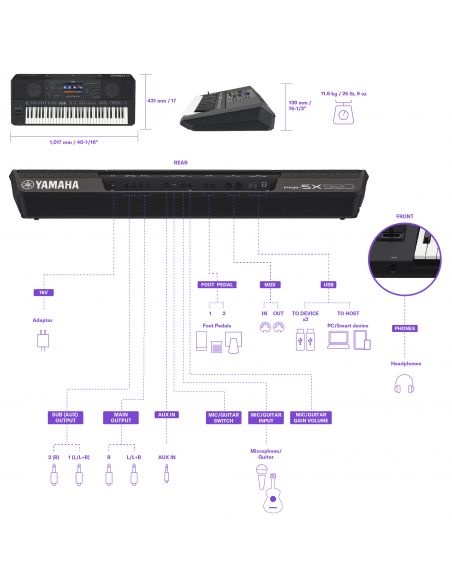 Digital keyboard Yamaha PSR-X920