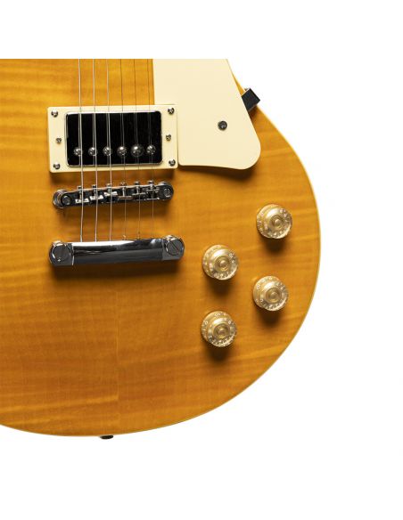 Electric guitar Stagg SEL-DLX Honey