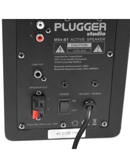 Kolonėlės su Bluetooth Plugger Studio MS4-BT (pažeista pakuotė)