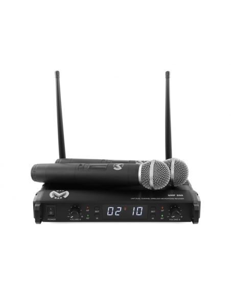 Wireless Microphones system Mac Mah UHF 200 M