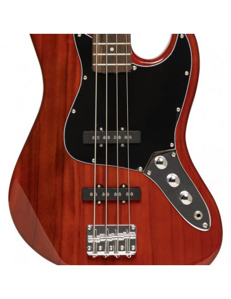 Standard "J" electric bass guitar Stagg SBJ-30 STF RED