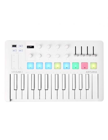 MIDI keyboard Arturia MiniLab 3 Alpine white