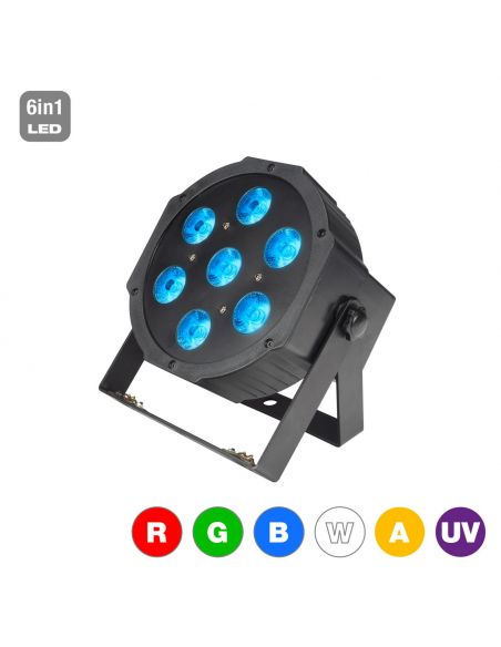 LED prožektorius LED PAR 56 7x15W RGBWA+UV 6in1