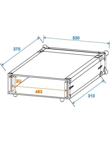 Case for Wireless Microphone Systems Roadinger 30126020