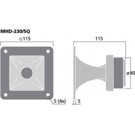 IMG Stageline MHD-230/SQ 40 W, 8 Ω