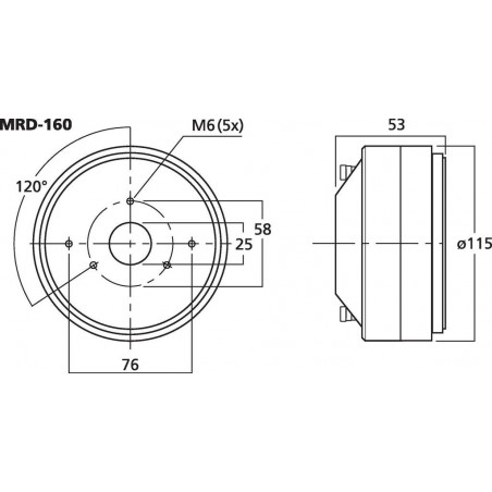 IMG Stageline MRD-120 60 W, 8 Ω