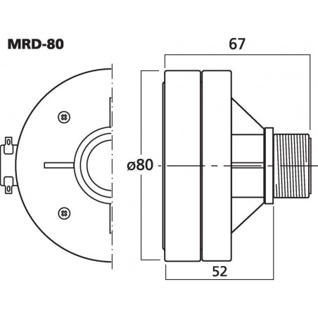 IMG Stageline MRD-80 30 W, 8 Ω